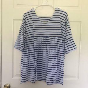 Oversized smock shirt